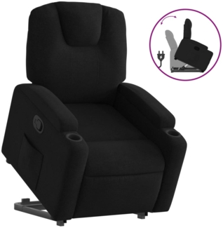 vidaXL Relaxsessel mit Aufstehhilfe Schwarz Stoff 3204370