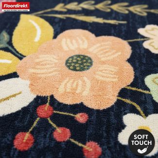 Floordirekt Teppich Damaskus, moderner Wohnteppich mit Blumendesign, rutschfeste Rückseite, rechteckig, pflegeleicht & strapazierfähig, sanfter Kurzflorteppich, 160x230 cm