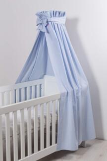 Robert Osswald 1.1.4.1.1.1.1-K01-11 Betthimmel Classic - 170x300 cm - für das Kinderbett, blau