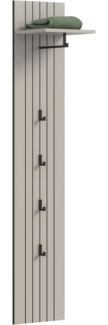 Garderobepaneel (B/H/T: 31x160x27 cm) in Kaschmir Nachbildung