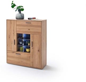 Highboard Portland - Asteiche Bianco