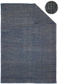 Morgenland Kelim Teppich - Trendy - Arvin - rechteckig - 160x90 - Dunkelblau