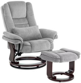 MCombo Relaxsessel 360°Drehbarer Fernsehsessel mit Hocker TV-Sessel 9099, mit Relaxfunktion