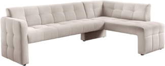 exxpo - sofa fashion Essbank Barista, bequem und elegant, hohe Bodenfreiheit, Eckbank Barista bequem und elegant, hochwertige Detailverarbeitung