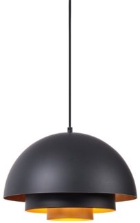 Qazqa Pendelleuchte Loes, ohne Leuchtmittel, E27, Schwarz, Modern, Aluminium, 1-flammig