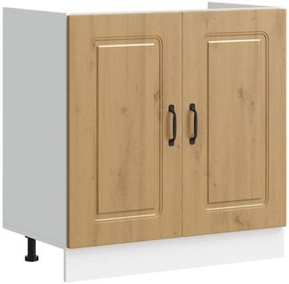 Spülenunterschrank, Küchenschrank Kalmar Artisan-Eiche 80x46x81,5 cm de5651