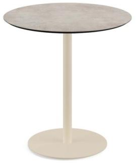 Urban Terrassentisch Sand Gestell + Moonstone Hpl Ø70 Cm