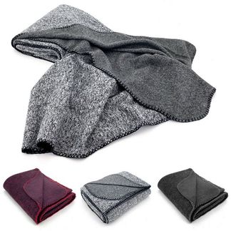 Wohndecke Strick Kuscheldecke Super Soft Fleece Sofadecke, heimtexland, Premium Qualität I meliert I 150x200 I