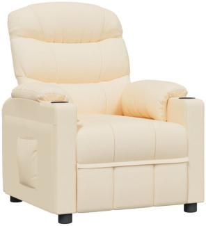 vidaXL Relaxsessel Creme Stoff 348079