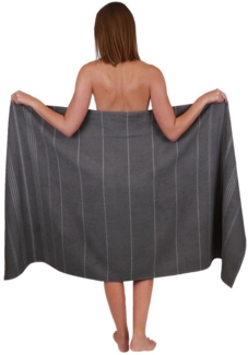 Betz Strandtuch Betz XXL Badetuch LINES Saunahandtuch Liegetuch 90x180 cm, 100% Baumwolle