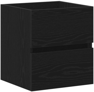 vidaXL Waschbeckenunterschrank Eiche schwarz 41x38,5x45 cm Holzwerkstoff 862541
