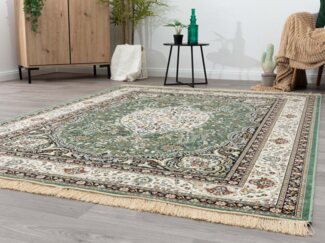 Steffensmeier Orientteppich Riad Kirman, Rechteckig, Höhe: 5 mm, Bordüre