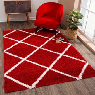 Sanat Hochflor-Teppich Madrid, rechteckig, Höhe: 30 mm, Wohnzimmer, Langflor, Shaggy Teppich