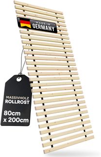 Rollrost " Lamellen - Xandi " Lattenrost 24 mm 80 x 200 cm