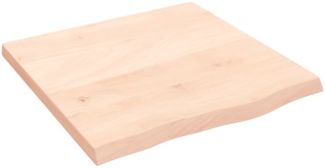 vidaXL Waschtischplatte 60x60x(2-4) cm Massivholz Unbehandelt 3156015