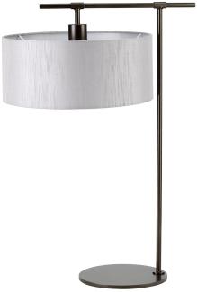 Elstead Lighting Balance 1-Light Tischleuchte 1-flammig Dunkelbraun Grau 65cm E27