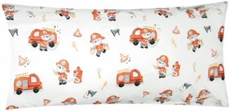 Heubergshop Kissenbezug, (1 Stück), 40x80cm Feuerwehr Baumwolle Kinder Bezug (1 x KY-Feuerwehrmann 40x80)