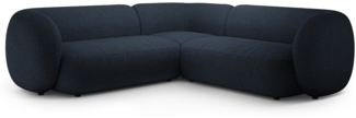 Micadoni Ecksofa Kate 5-Sitzer Boucle Dunkelblau