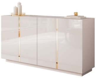 Lookway Kommode ONYX 4D Kaschmir Hochglanz 158 cm