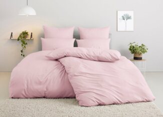 my home Bettwäsche Desner, Microfaser, 2 teilig, Premium Qualität, 100 % Polyester, sehr weich, uni, ab 135x200 cm