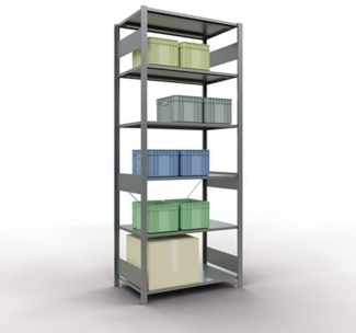 Schulte Regal MULTIplus150 12761 Grund 2.500x1.000x600mm 6 Böden verzi