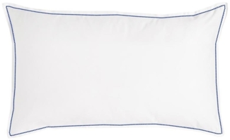 Traumschlaf Uni Kissenbezug White Collection Pico-Pico|40x60 cm| dark-blue