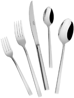 Elfaso Besteck-Set aus hochwertigem 18/0-Edelstahl in Silber