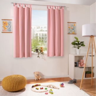 heimtexland Vorhang Dekoschal Baumwolle Fensterdeko Gardine blickdicht, Schlaufen (1 St), blickdicht, Polycotton, Natur I Kräuselband oder Schlaufen I verschiedene Größen