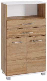 welltime Midischrank Emmi, Breite 59 cm 2 Türen, Metallbeschläge