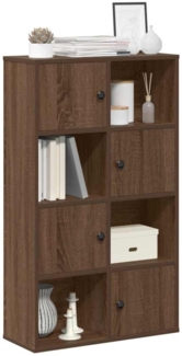 vidaXL Bücherregal Braun Eichen-Optik 60x24x101,5 cm Holzwerkstoff