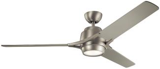 Elstead Lighting Zeus Deckenventilator LED nickel gebürstet