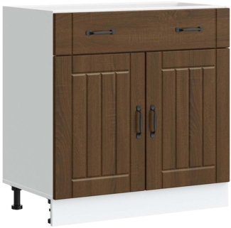 vidaXL Küchen-Unterschrank Lucca Braun Eichen-Optik Holzwerkstoff 853744