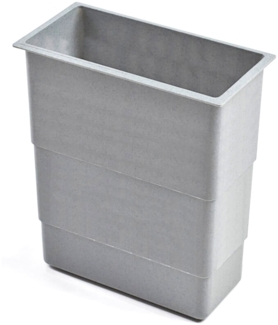 HAILO 1133079 Putzmittelkorb 4,1 Liter grau für Abfallsorter XXL / Ersatzeimer