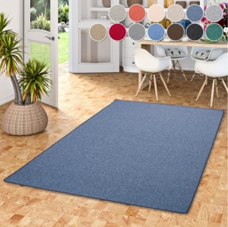 my home Teppich Fortis, Schlinge, Made in Netherlands, rechteckig, Höhe: 5 mm, Uni Farben, gekettelt, auch als Läufer, strapazierfähig, Wohnzimmer