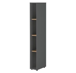 Lomadox Regal CRISP-61, in anthrazit mit Wotan Eiche, ca. 20/157/40 cm