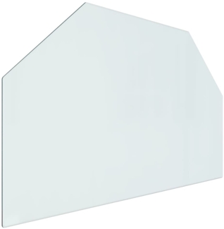 vidaXL Kaminofen Glasplatte Sechseck 80x50 cm 324139