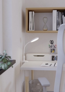 EGLO Klemmleuchte LAURO Klemmlicht - Kunststoff - LED - 1X5,5W - IP20, Dimmfunktion, Farbwechsel, mehrere Helligkeitsstufen, LED fest integriert, Kaltweiß, Neutralweiß, Warmweiß, Klemmlampe, Schreibtischlampe, Leselampe, L26,5 x B14 x H37,5 cm