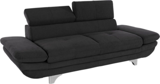 COTTA 2-Sitzer Enterprise, Big-Sofa, mit Armteilverstellung & Kopfteilverstellung