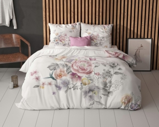 Sitheim-Europe Bettwäsche Bettwäsche Isabeau Weiß Bettbezug mit Kissenbezug, Mikrofaser, 3 teilig