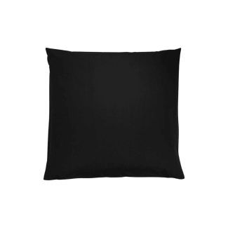 Bio Kissenbezug Soft Perkal Schwarz 80x80 cm