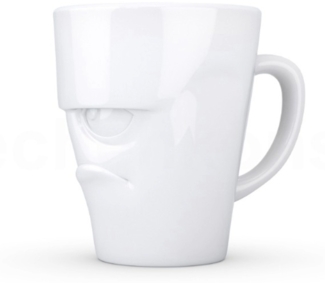 Schmunzel Henkelbecher grummelig in weiß 350ml