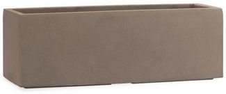 Pflanzwerk® Pflanzkübel TUB Frostbeständiger Fensterbank Premium Blumenkübel mit Lotus-Effekt, Fiberglas - Handgefertigt - Rechteckig – Frostbeständig