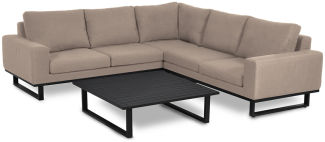 Ethos Eckgruppe mit Couchtisch Taupe