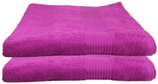 Julie Julsen Saunatuch 2-Saunatuch-Pink-Saunatuch 80x200 cm, Baumwolle (2-St)