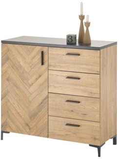 Kommode vito Carissio , Holzwerkstoff , Holzfarben , 92 x 88 x 38 cm