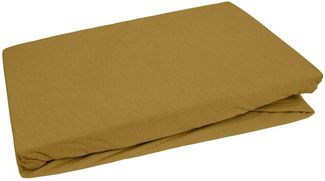 Jersey Spannbettlaken gold 270x200 - 280x200 cm Höhe bis 35cm