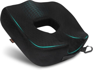 Schwarzes Hämorrhoiden Sitzkissen Memory Foam Steißbeinkissen Donut Kissen