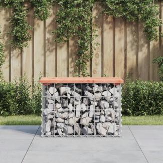 vidaXL Gartenbank aus Gabionen 63x31,5x42 cm Massivholz Douglasie 834345