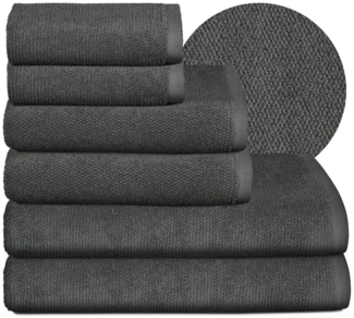 Beautex Handtuch Set Handtuch Set, Made in Europe, Frottier (Multischlaufen-Optik, Frottier Premium Set aus 100% Baumwolle 550g/m)