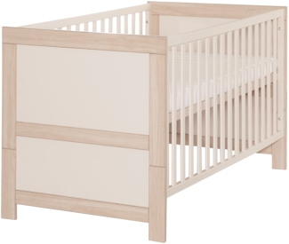 roba Kombi-Kinderbett 'Momo' 70x140 - Mitwachsend - Cashmere / Tristan Eiche